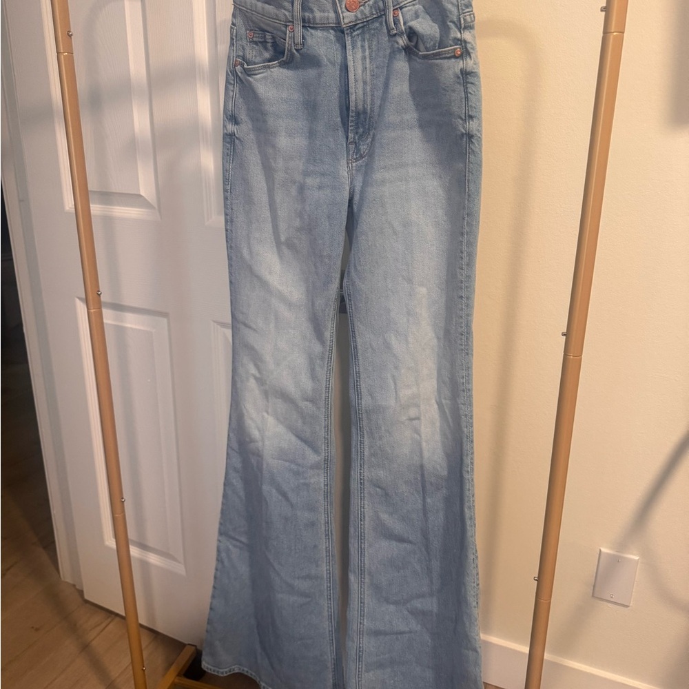 MOTHER Light Blue Flare Jeans
